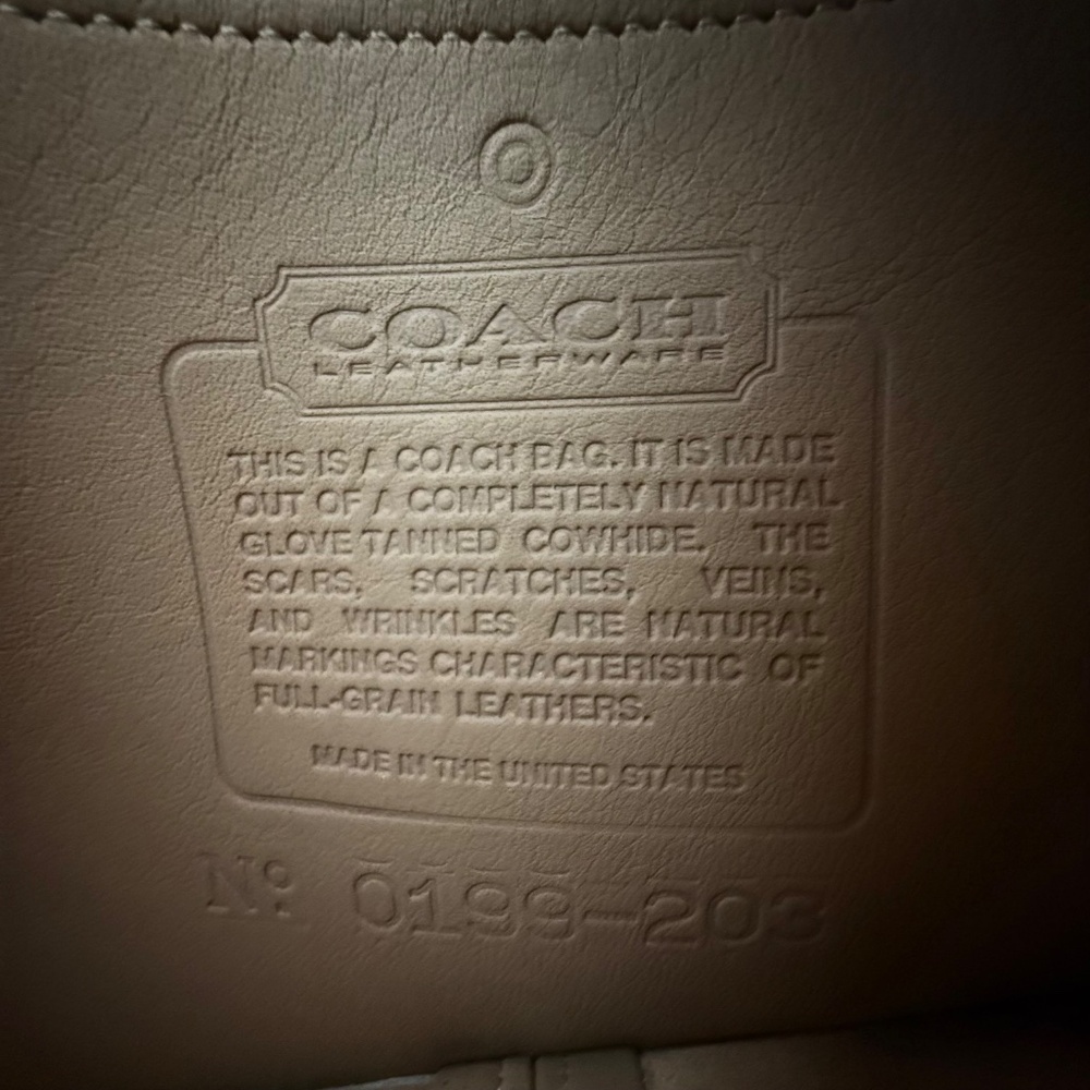 Vintage Coach 9850 Compartment Bag mystery color - Stone? - READ - Picture 15 of 16